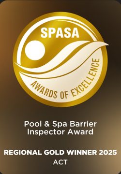 Gold ACT - State Pool & Spa Barrier Inspector Award