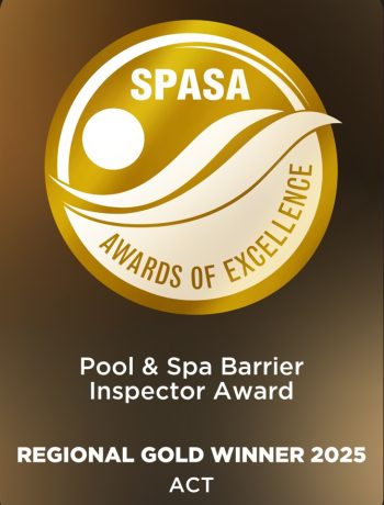 Gold ACT - State Pool & Spa Barrier Inspector Award